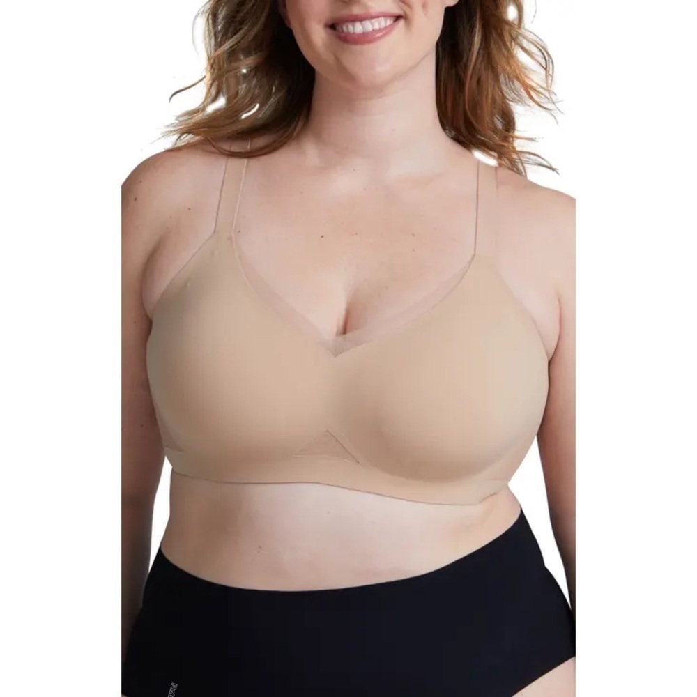 Honeylove crossover bra tan cream color size 1X